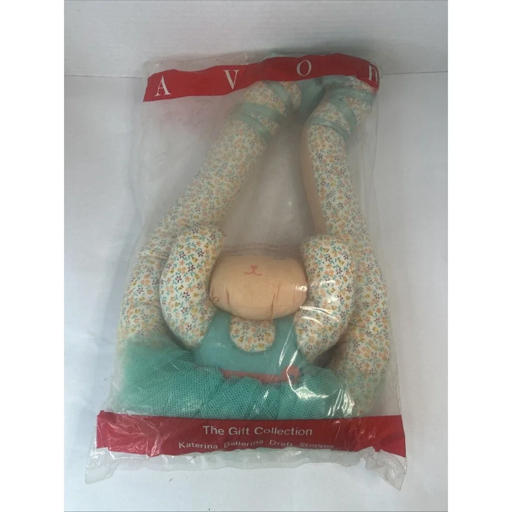 Vintage 1988 Avon Katerina Ballerina Cat Kitten Draft Door Stopper Read